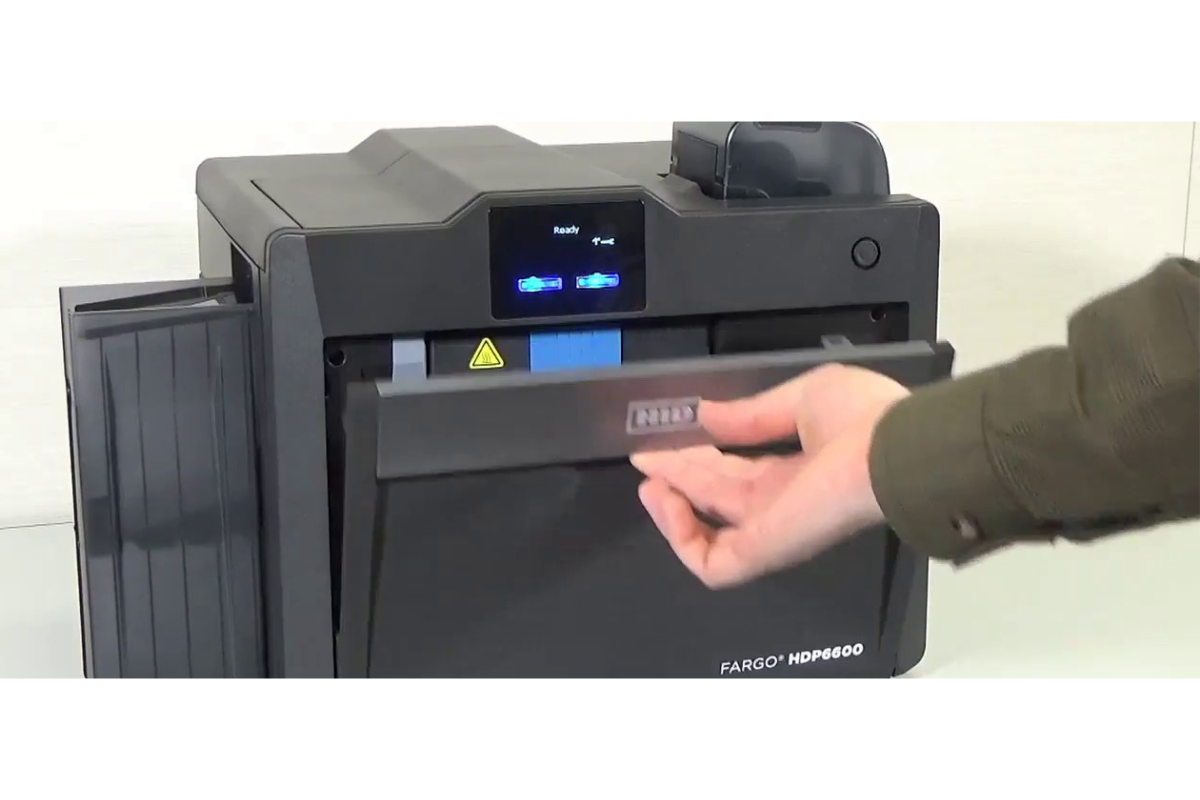 How to reboot FARGO HDP6600 Printer